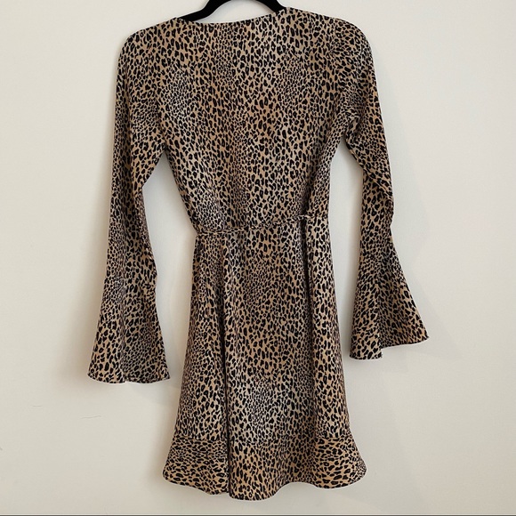 leopard print wrap dress - Picture 2 of 2